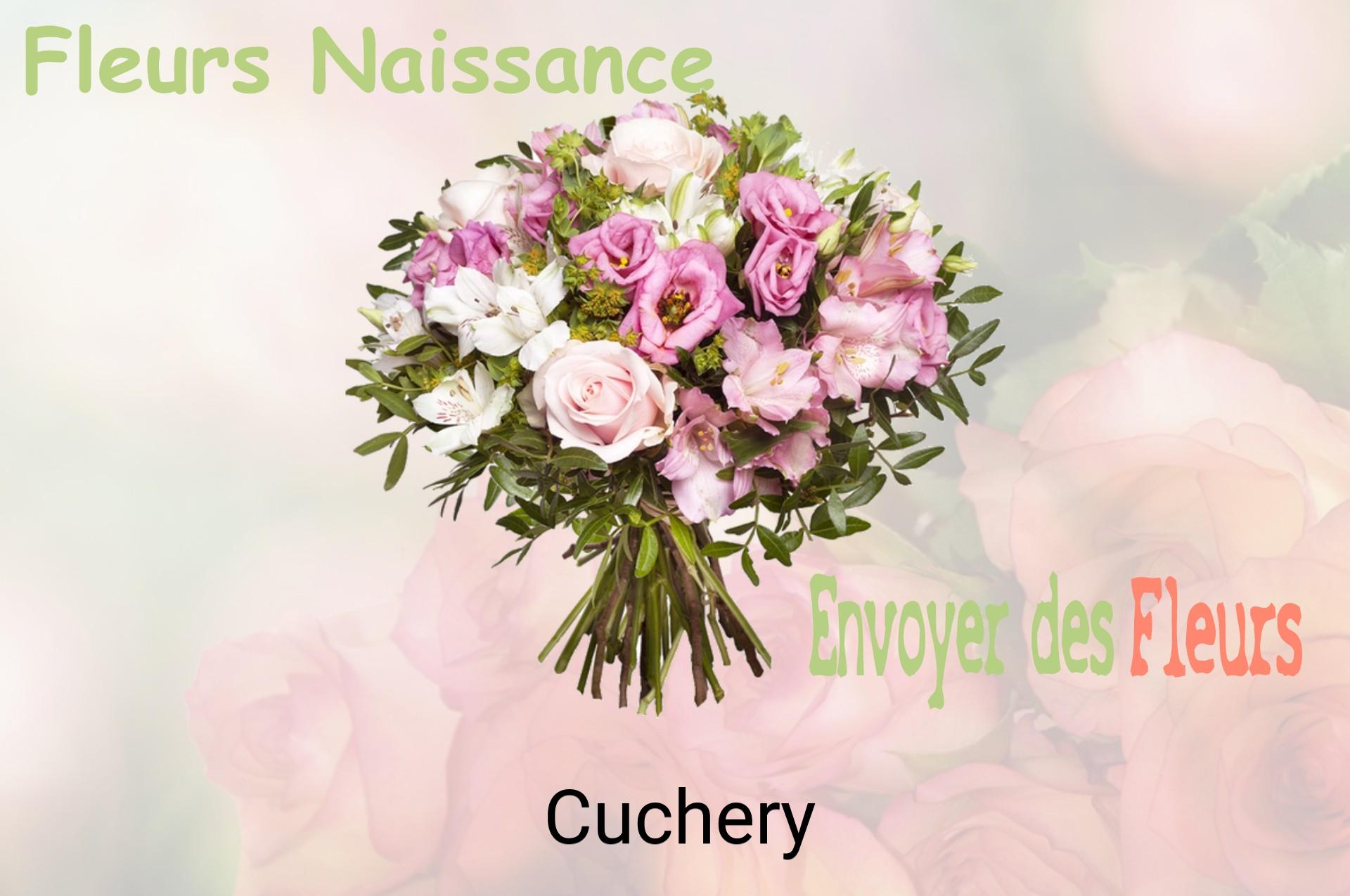 Bouquet de fleurs de naissance livré à Cuchery